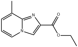 8-甲基咪唑[1,2-A]吡啶-2-甲酸乙酯 结构式