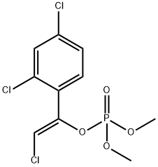 りん酸(Z)-2-クロロ-1-(2,4-ジクロロフェニル)ビニルジメチル 化学構造式