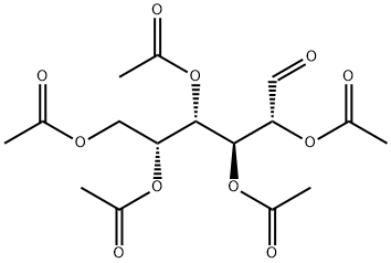 [(2R,3S,4S,5R)-1,2,4,5-tetraacetyloxy-6-oxo-hexan-3-yl] acetate 结构式