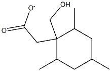 2,4,6-trimethylcyclohexylmethyl acetate Struktur