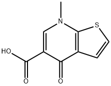 7-METHYL-4-OXO-4,7-DIHYDROTHIENO[2,3-B]PYRIDINE-5-CARBOXYLIC ACID,67637-78-9,结构式