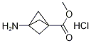 Bicyclo[1.1.1]pentane-1-carboxylic acid, 3-aMino-, Methyl ester, hydrochloride (9CI) Struktur