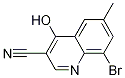 3-Quinolinecarbonitrile, 8-broMo-4-hydroxy-6-Methyl- Structure