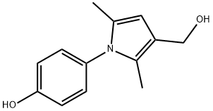 1-(4-HYDROXYPHENYL)-2,5-DIMETHYL-1H-PYRROLE-3-METHANOL Structure