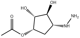 1,2,3-Cyclopentanetriol,4-hydrazino-,1-acetate,(1S,2S,3S,4R)-(9CI),676448-42-3,结构式