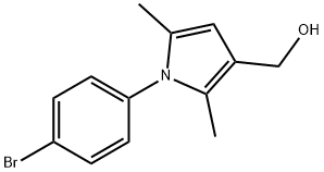 1-(4-BROMOPHENYL)-2,5-DIMETHYL-1H-PYRROLE-3-METHANOL Structure