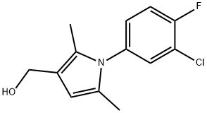 1-(3-CHLORO-4-FLUOROPHENYL)-2,5-DIMETHYL-1H-PYRROLE-3-METHANOL Structure