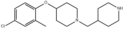 4-(4-Chloro-2-Methylphenoxy)-1-piperidin-4-ylMethyl-piperidine 化学構造式
