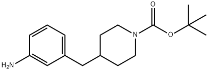 TERT-BUTYL 4-(3-AMINOBENZYL)PIPERIDINE-1-CARBOXYLATE Structure
