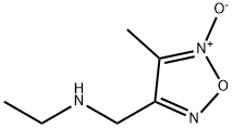 1,2,5-Oxadiazole-3-methanamine, N-ethyl-4-methyl-, 5-oxide (9CI) Struktur