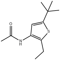 Acetamide, N-[5-(1,1-dimethylethyl)-2-ethyl-3-thienyl]- (9CI) 化学構造式