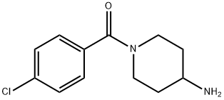 (4-AMINO-PIPERIDIN-1-YL)-(4-CHLORO-PHENYL)-METHANONE Structure