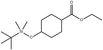 4-((叔丁基二甲基甲硅烷基)氧基)环己烷羧酸乙酯, 676560-15-9, 结构式