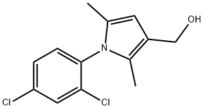 1-(2,4-DICHLOROPHENYL)-2,5-DIMETHYL-1H-PYRROLE-3-METHANOL 结构式