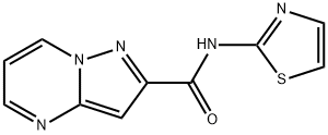 Pyrazolo[1,5-a]pyrimidine-2-carboxamide, N-2-thiazolyl- (9CI) 结构式