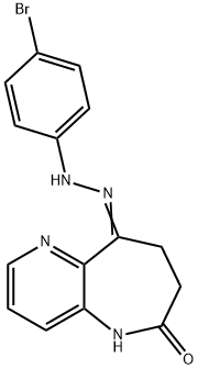 7,8-Dihydro-9-[2-(4-bromophenyl)hydrazone]-5H-pyrido[3,2-b]azepine-6,9-dione,676596-64-8,结构式
