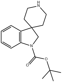 TERT-BUTYL SPIRO[INDOLE-3,4'-PIPERIDINE]-1(2H)-CARBOXYLATE Struktur