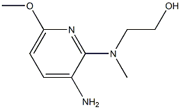 Ethanol, 2-[(3-amino-6-methoxy-2-pyridinyl)methylamino]- (9CI) Struktur