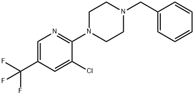 1-Benzyl-4-[3-chloro-5-(trifluoromethyl)-2-pyridinyl]piperazine,676624-85-4,结构式