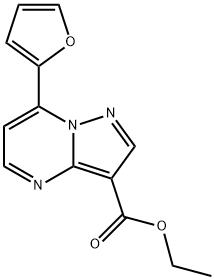 ETHYL 7-(FURAN-2-YL)PYRAZOLO[1,5-A]PYRIMIDINE-3-CARBOXYLATE Structure