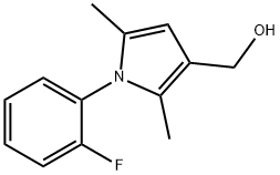 1-(2-FLUOROPHENYL)-2,5-DIMETHYL-1H-PYRROLE-3-METHANOL,676644-23-8,结构式