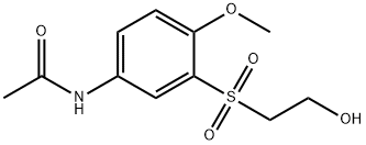 N-[3-[(2-hydroxyethyl)sulphonyl]-4-methoxyphenyl]acetamide,67674-32-2,结构式