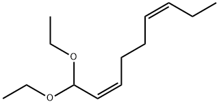 (2Z,6Z)-1,1-ジエトキシ-2,6-ノナジエン 化学構造式