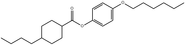 4-丁基环己烷羧酸-4-己基氧基苯酯,67679-60-1,结构式
