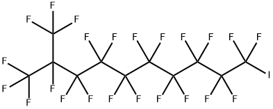 1,1,1,2,3,3,4,4,5,5,6,6,7,7,8,8,9,9,10,10-イコサフルオロ-10-ヨード-2-トリフルオロメチルデカン 化学構造式