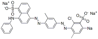 6771-83-1 5-[[4-[(2-Chloro-6-methyl-4-sodiosulfophenyl)azo]-2-methylphenyl]azo]-8-(phenylamino)naphthalene-1-sulfonic acid sodium salt