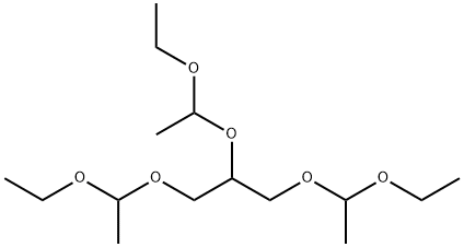 1,2,3-トリス(1-エトキシエトキシ)プロパン 化学構造式