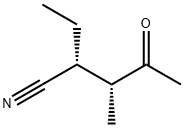 Pentanenitrile, 2-ethyl-3-methyl-4-oxo-, (R*,R*)- (9CI) Struktur