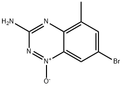 1,2,4-BENZOTRIAZIN-3-AMINE, 7-BROMO-5-METHYL-, 1-OXIDE|,2,4-苯并噻嗪-3-胺,7-溴-5-甲基-,1-氧化物