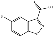 5-溴-1,2-苯并异噻唑-3-甲酸, 677304-78-8, 结构式