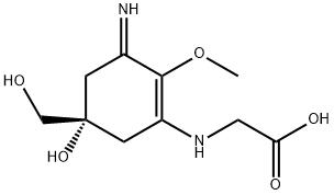 N-[5-Hydroxy-5-(hydroxymethyl)-3-imino-2-methoxy-1-cyclohexen-1-yl]glycine|