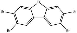 2,3,7,8-テトラブロモジベンゾフラン 化学構造式