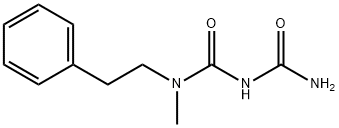 1-Methyl-1-(2-phenylethyl)biuret 结构式