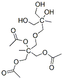 2,2'-[oxybis(methylene)]bis[2-(hydroxymethyl)propane-1,2-diol] triacetate 化学構造式