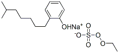 sodium isooctylphenol ethoxysulfate Struktur