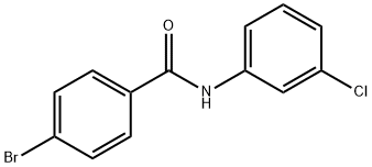 4-bromo-N-(3-chlorophenyl)benzamide Structure