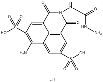 67769-47-5 6-アミノ-2-[(ヒドラジノカルボニル)アミノ]-2,3-ジヒドロ-1,3-ジオキソ-1H-ベンゾ[de]イソキノリン-5,8-ジスルホン酸ジリチウム