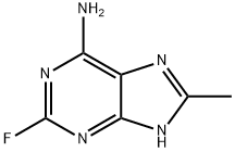 1H-Purin-6-amine,  2-fluoro-8-methyl-  (9CI),677707-41-4,结构式
