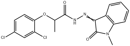 677741-07-0 2-(2,4-dichlorophenoxy)-N'-(1-methyl-2-oxo-1,2-dihydro-3H-indol-3-yliden)propanohydrazide