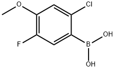 5-CHLORO-2-FLUORO-4-METHOXYPHENYLBORONIC ACID Structure