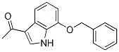 Ethanone, 1-[7-(phenylMethoxy)-1H-indol-3-yl]- Structure