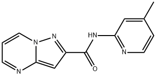 Pyrazolo[1,5-a]pyrimidine-2-carboxamide, N-(4-methyl-2-pyridinyl)- (9CI) Structure