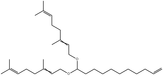 UndecylenicAldehydeDigeranylAcetal Structure