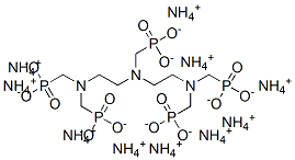 decaammonium [[bis[2-[bis(phosphonatomethyl)amino]ethyl]amino]methyl]phosphonate Structure