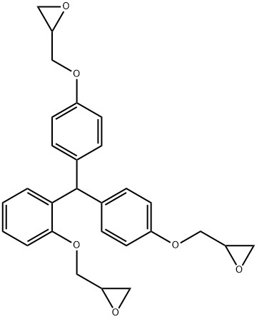 2,2'-[[o-(oxiranylmethoxy)benzylidene]bis(p-phenyleneoxymethylene)]bisoxirane,67786-03-2,结构式