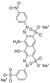 67786-07-6 trisodium 4-amino-5-hydroxy-3-[(4-nitrophenyl)azo]-6-[(3-sulphonatophenyl)azo]naphthalene-2,7-disulphonate